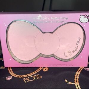 Impressions Hello Kitty Pink LED Bow Compact Mirror